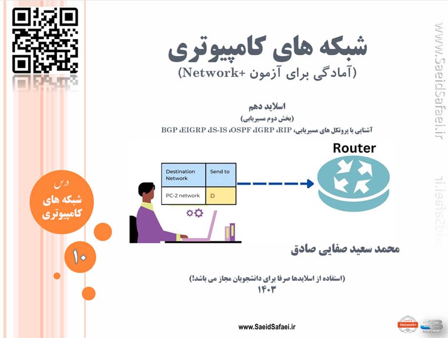 بخش دوم مسیریابی
 - سعید صفایی